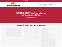 Tablet Screenshot of evasion-orientale.com